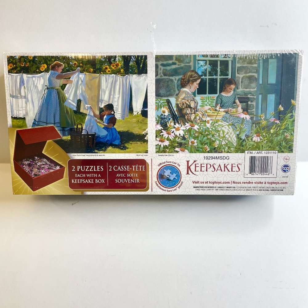 NEW Set 2 Keepsakes 1000 Piece Jigsaw Puzzle